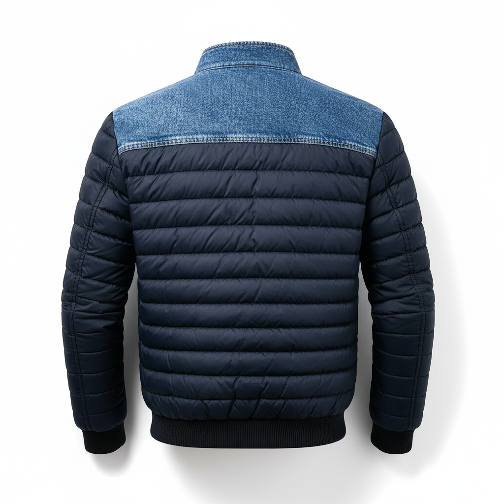 Jori™ | Stilfuld Vatteret Denimjakke